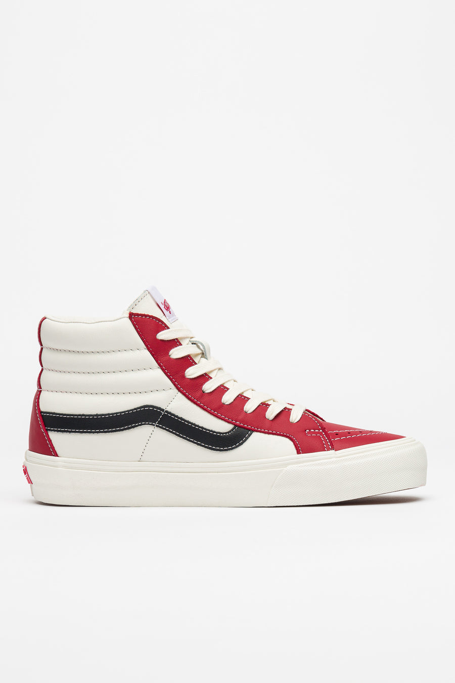 Sk8-Hi Reissue Leather in Chili Pepper/Marshmallow