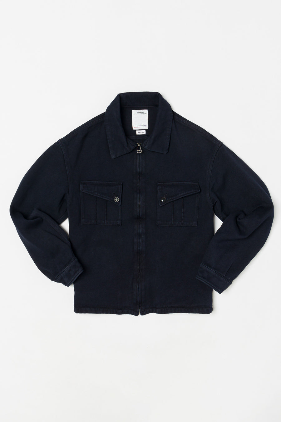 short navy jacket