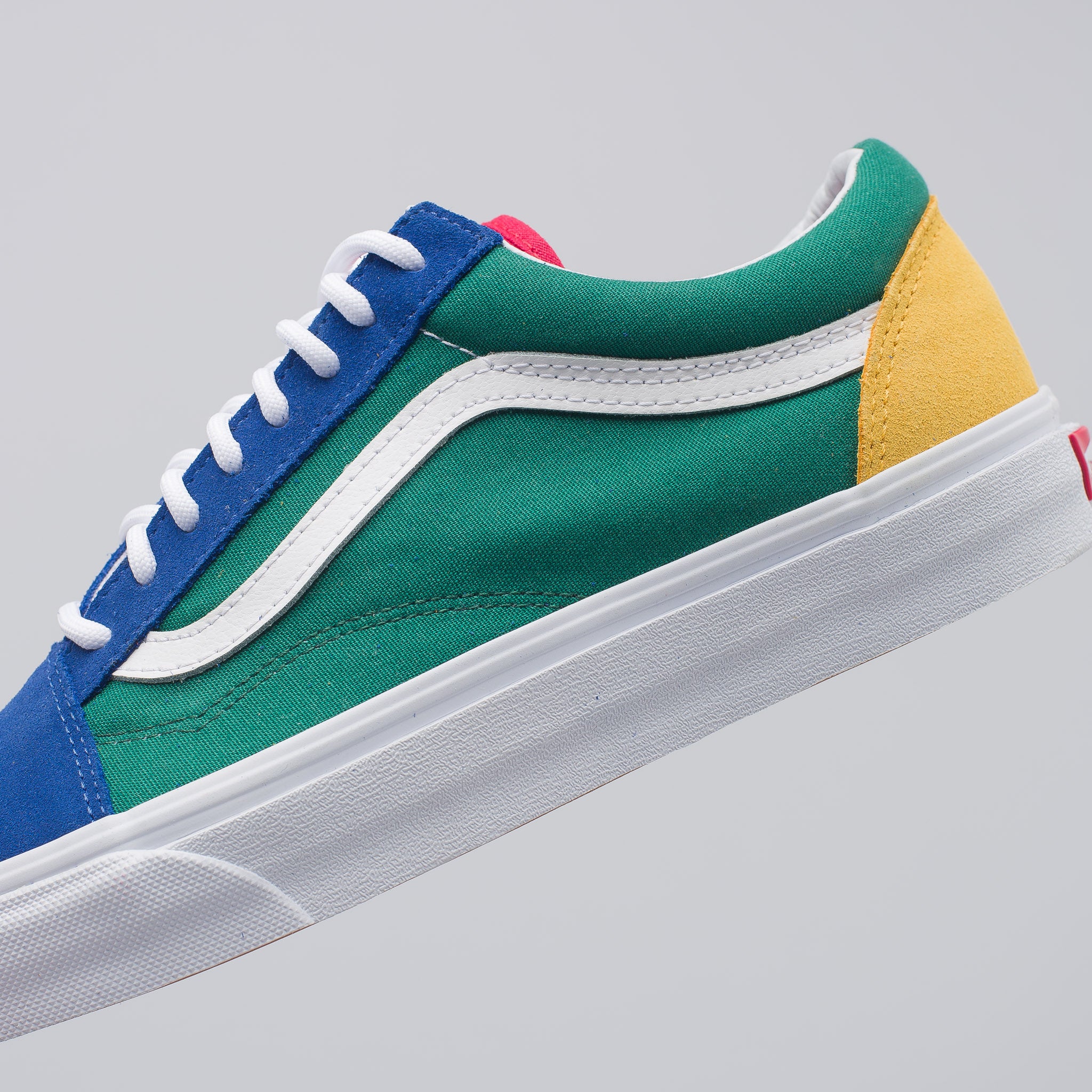 green blue red and yellow vans