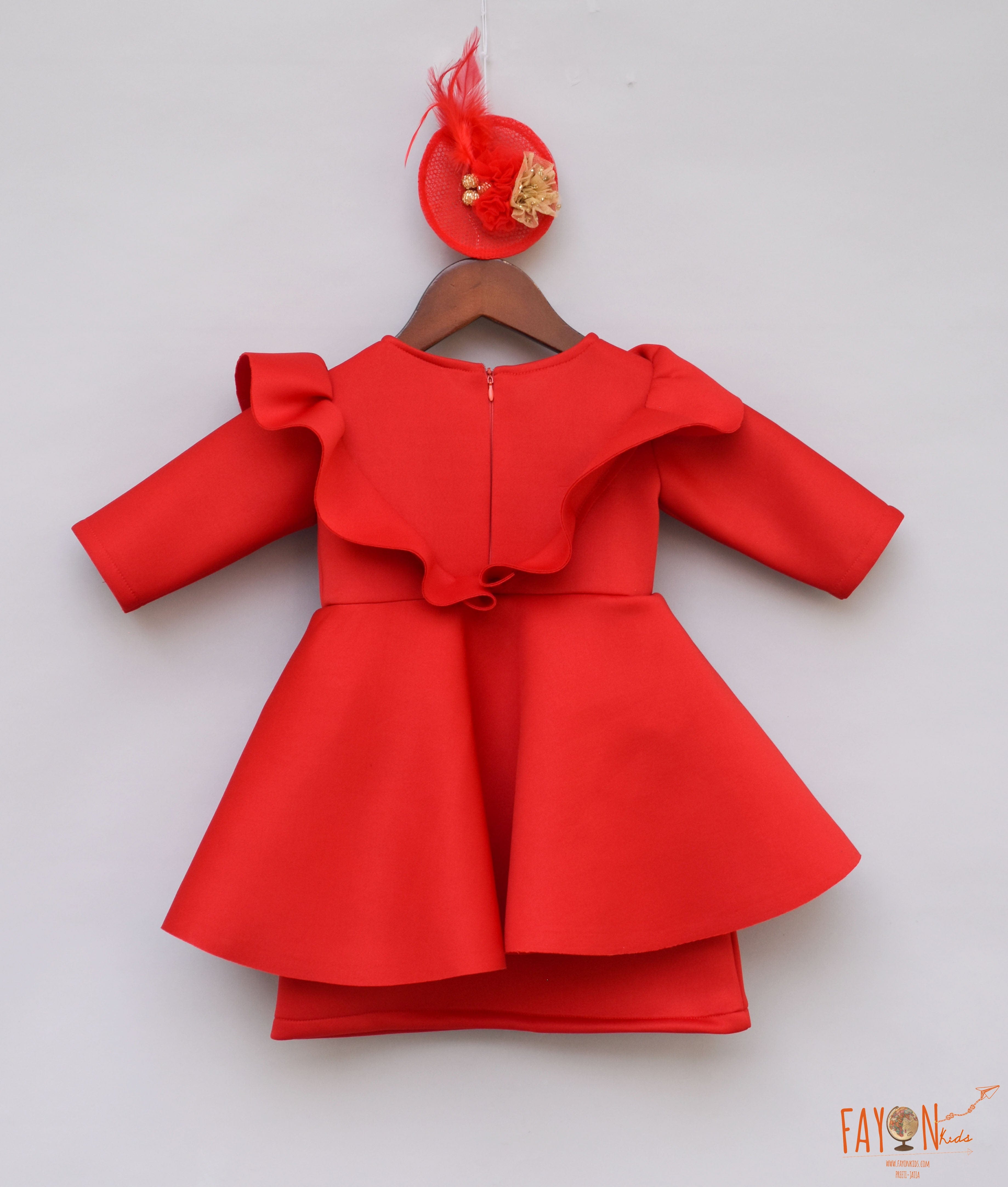 Buy Choupette Kids Red Lace Flared Fit Dress Online  Tata CLiQ Luxury