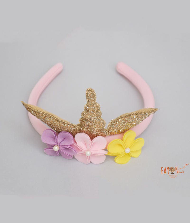 Buy TENDYCOCO Cloth headbands with veil  Multicolour 1 x Unicorn Horn  Flower Headbands with Veil Unicorn Ear Hair Hoop Online at desertcartINDIA