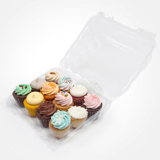 Plastic - 12 Cavity Mini Cupcake Carrier