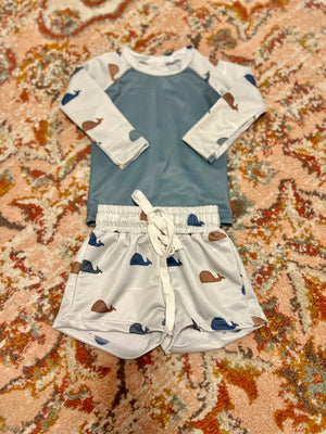 Blue Whale Swimsuit - Brim & Bow