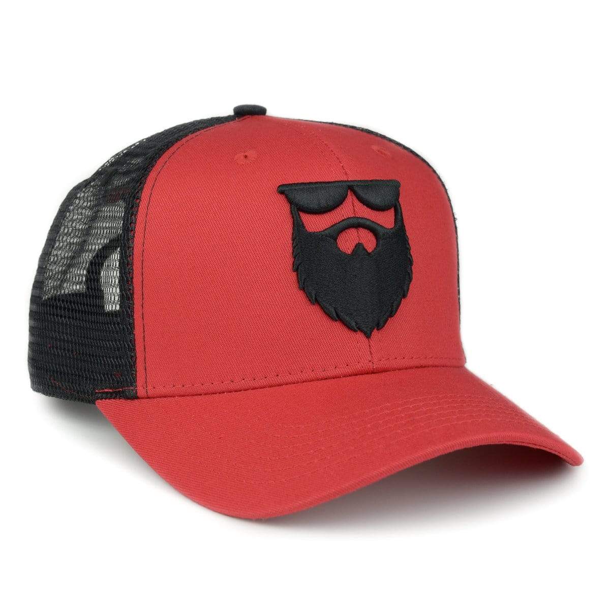 OG Beard Logo Mesh Trucker - Red/Black - No Shave Life