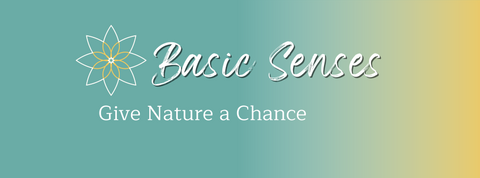 Basic Senses logo and motto of "Give Nature a chance"