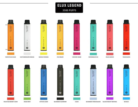 Elux Legend Bar and Disposable Vape Flavours
