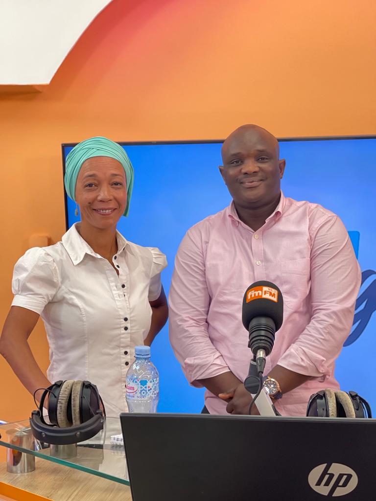 Oumie Yansané, co-fondatrice de FATA et Kabinet Fofana, Directeur du digital, de la Communication et des Sondages chez Fréquence Info Médias - FIM FM.