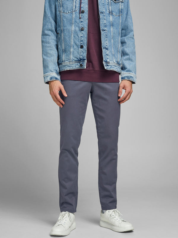 Marco Bowie Slim Chino in Asphalt