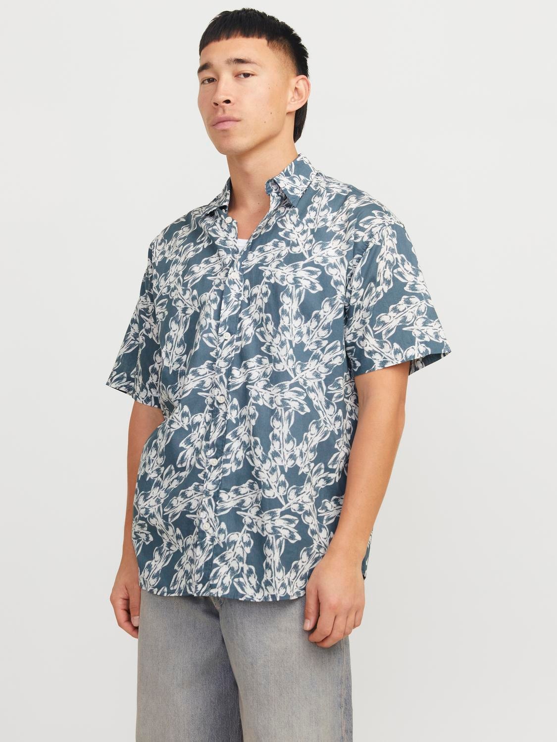 Wide Fit Shirt in Stormy Weather