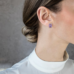 Royal amethyst earrings