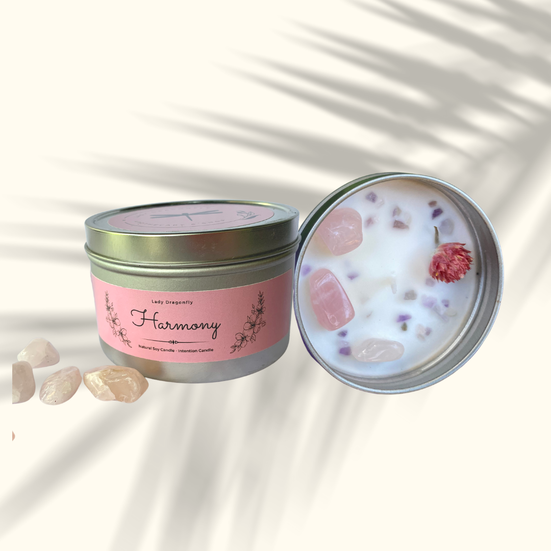 Harmony Candle – Lady Dragonfly Apothecary
