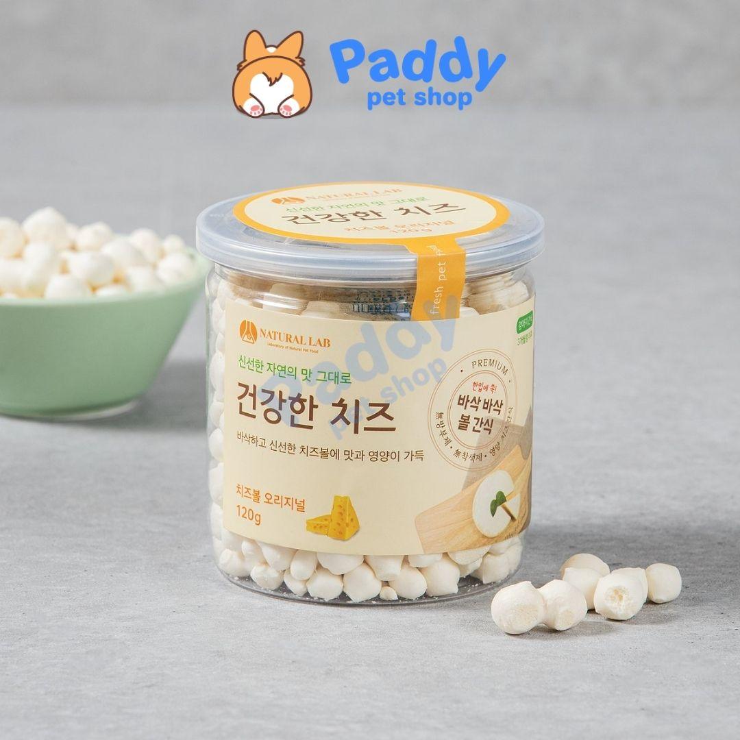 Snack Cho Chó Phô Mai Viên Natural Lab Hộp 120g – Paddy Pet Shop