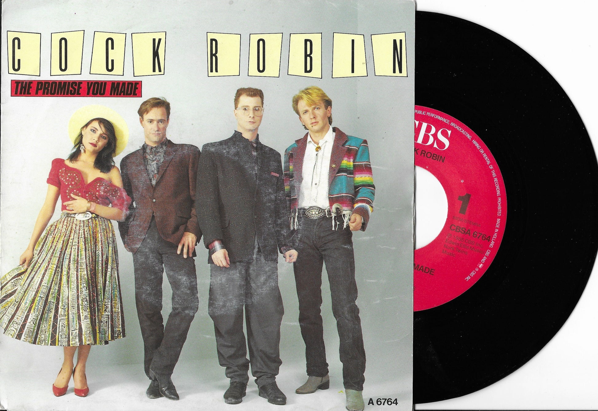 Disque Vinyle 45 Tours Occasion Cock Robin The Promise You Made Diggovinyl 