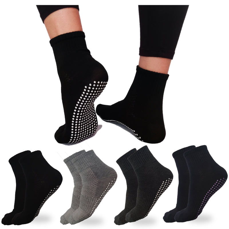 CRUSEC Calcetines Antideslizantes Para Yoga Y Pilates Talla Única.