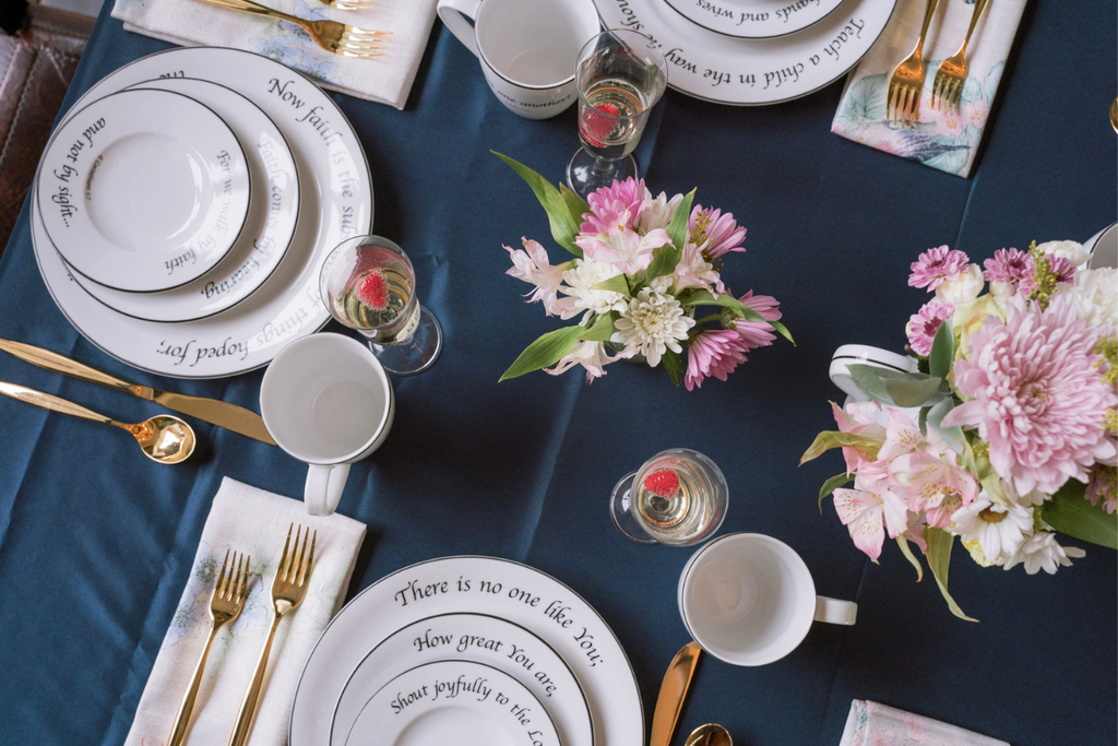 easter meal ideas - table setting