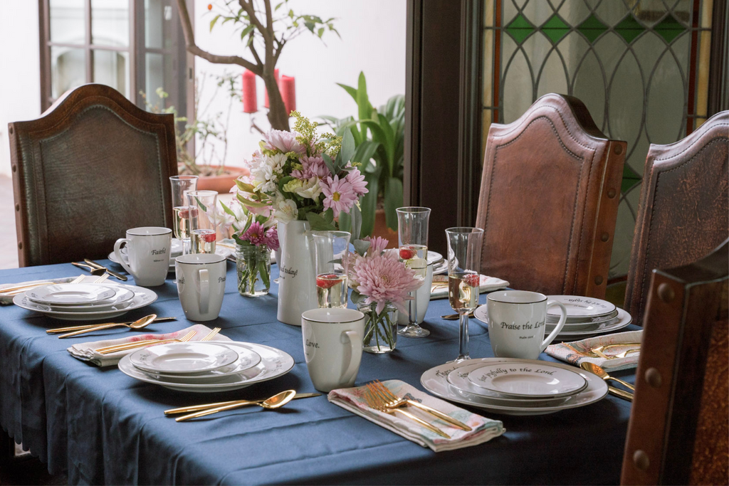 easter meal ideas - table setting 2