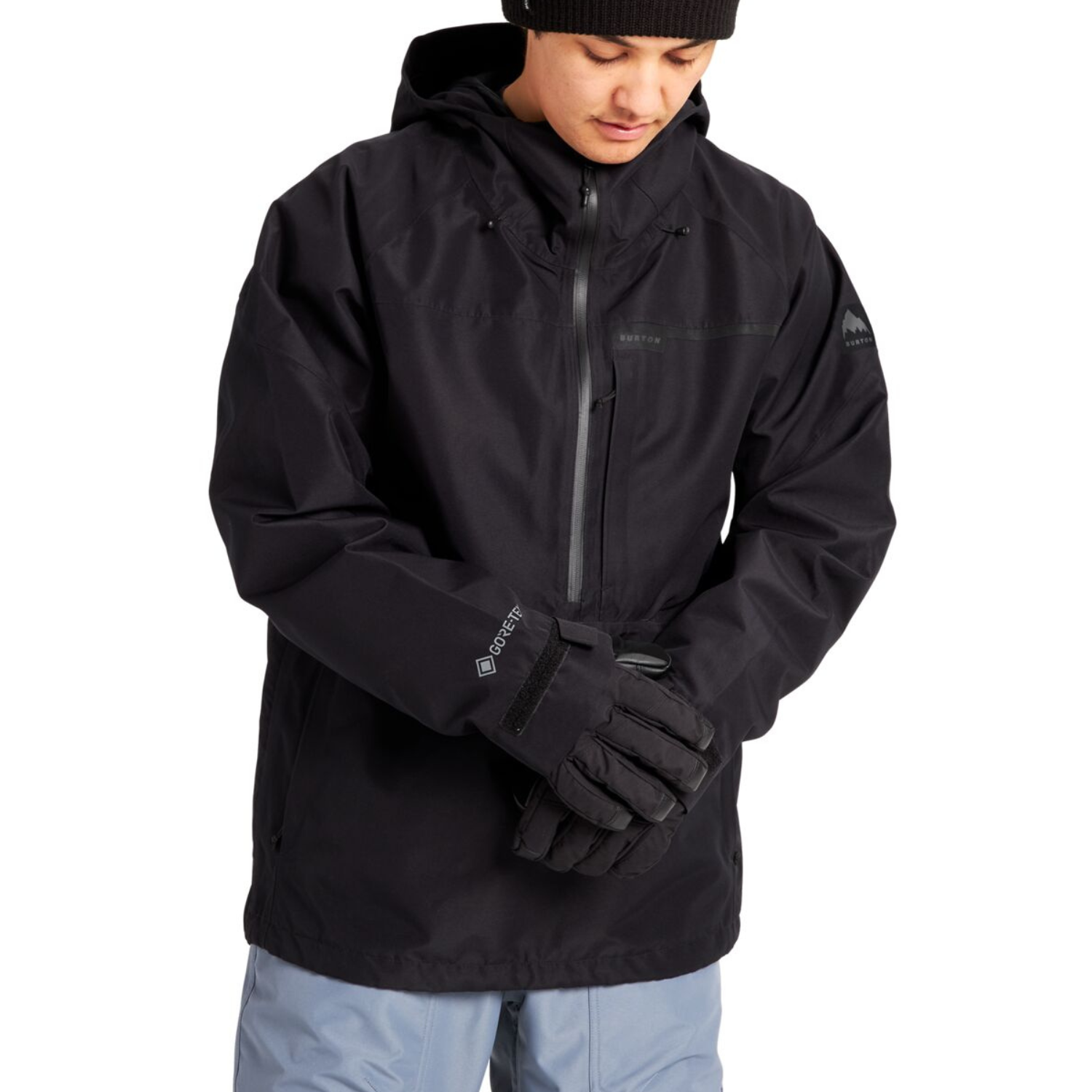 Burton Gore Tex Pillowline 2L Anorak 2023   Men's Snowboard Jacket, True Black / S