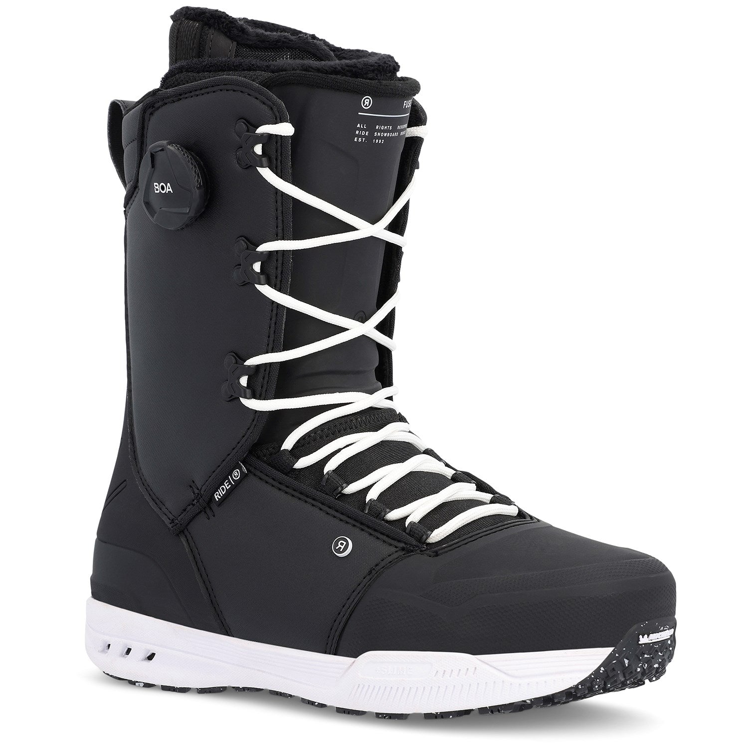 Ride Fuse 2024   Men's Snowboard Boots, Black / 8.5