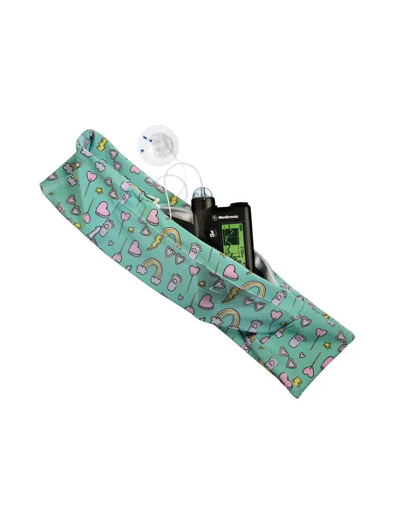 Insulin Pump Waist Belt with Window for Children - Dia-Bellyband Mesh Window