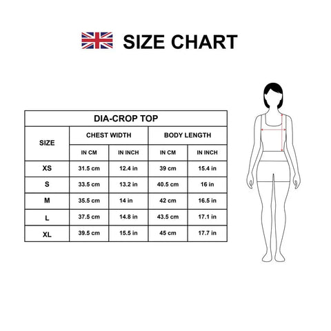 crop top for insulin pump chart size