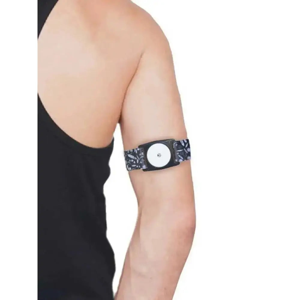 Freestyle Libre 2 Sensor Adjustable Armband in a Tin Box with 5 stickers - Dia-Style Special Edition DARK COLORS