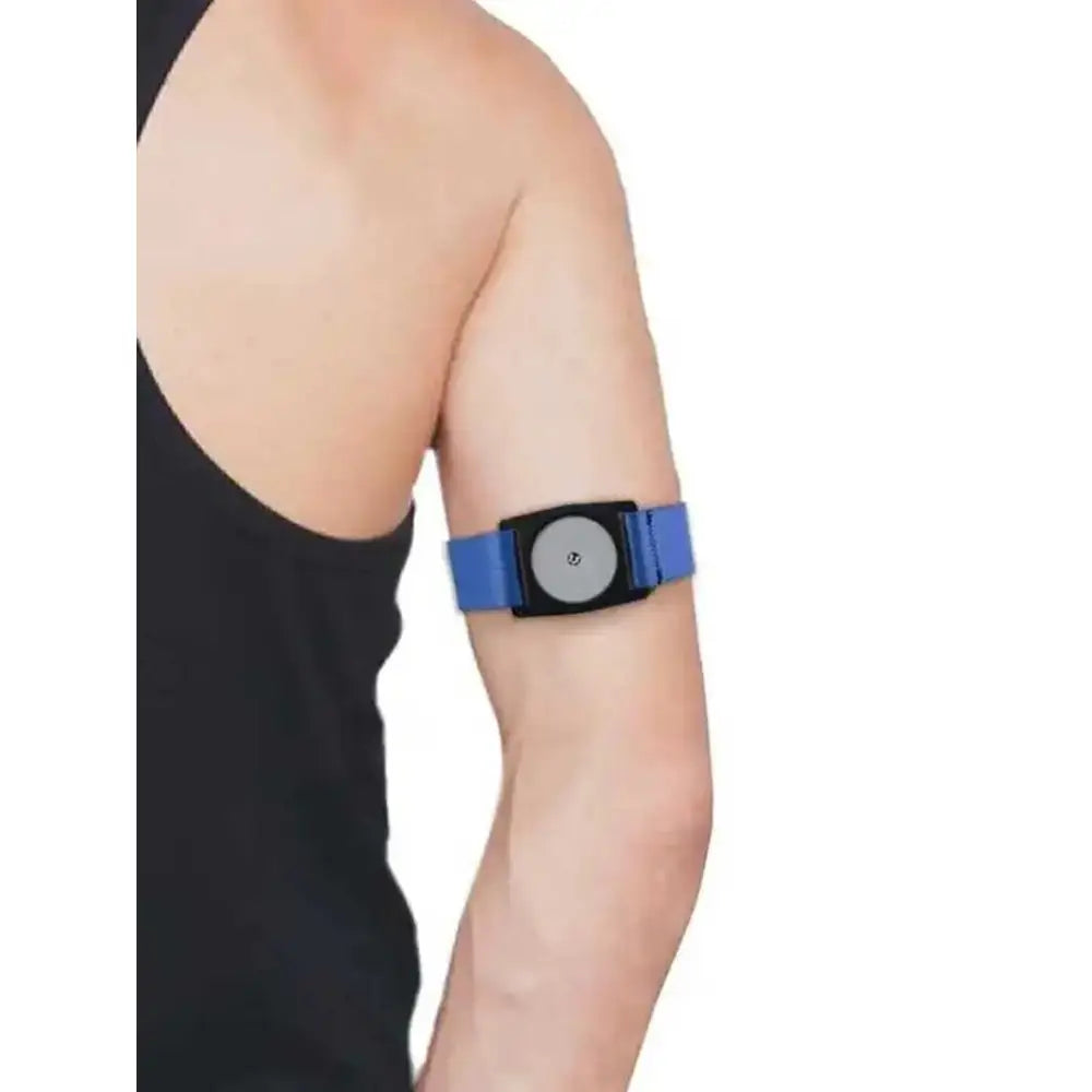 حزام ذراع قابل للتعديل بمستشعر Freestyle Libre 2 في صندوق من الصفيح مع 5 ملصقات - إصدار خاص على شكل Dia-Style بألوان عادية