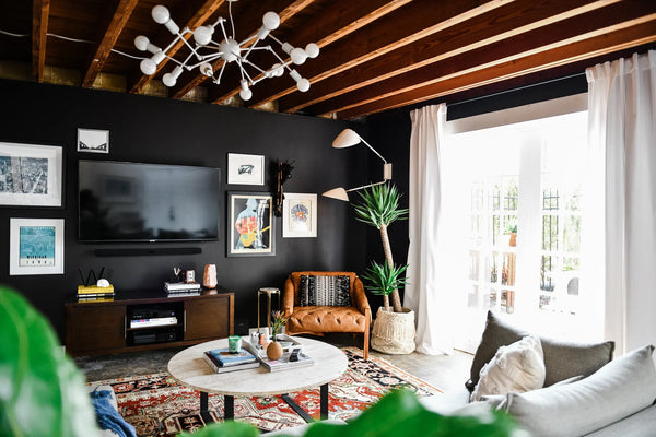 How to Decorate a Black Wall
