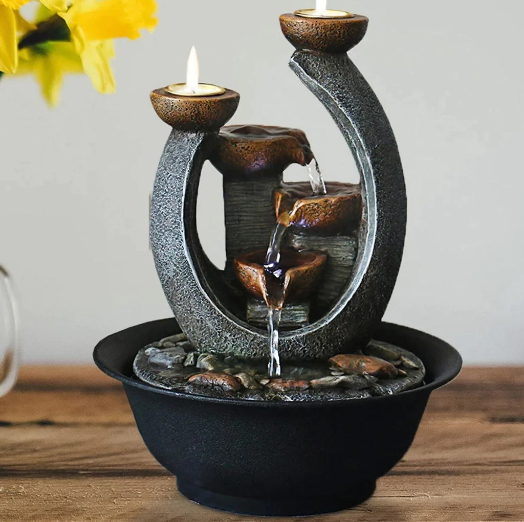 Indoor Candle Water Fountain