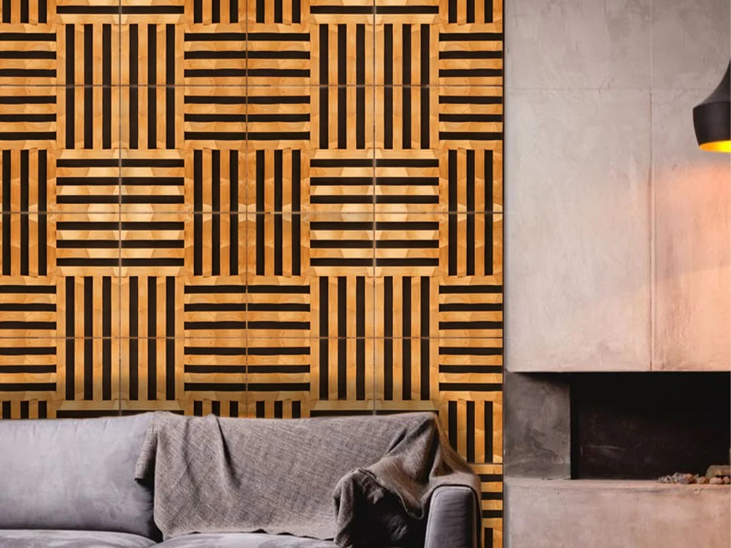 Braid Mosaic Wood Wall Panel