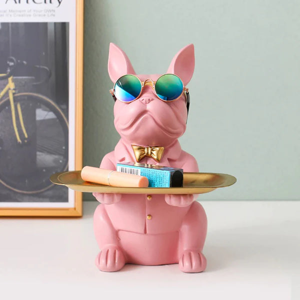 Style and Personality: French Bulldog Metal Tray