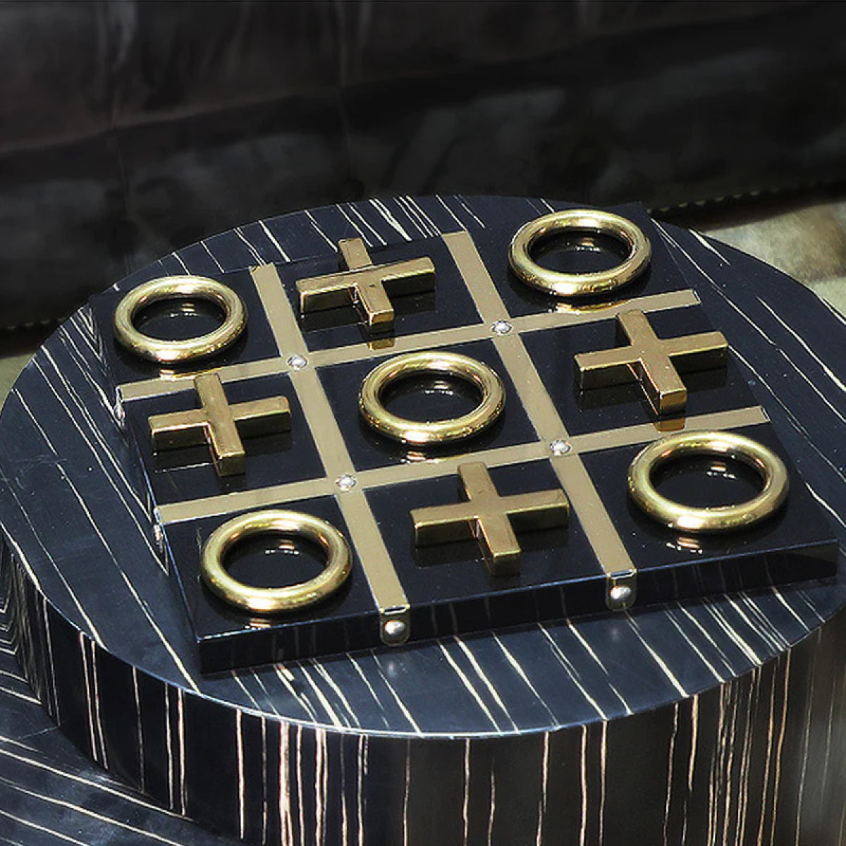 Gold Tic-Tac-Toe Game