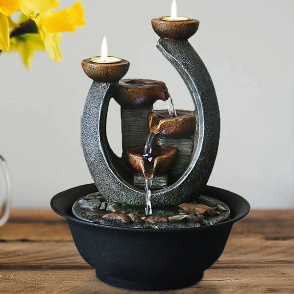 Indoor Candle Water Fountain