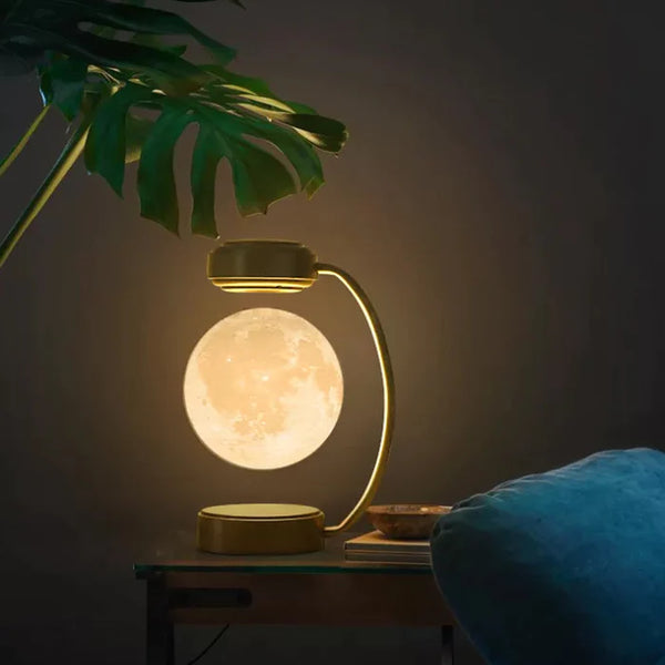 5 Christmas Gift Ideas: Levitating Moon Lamp: Outer Space in Your Living Space
