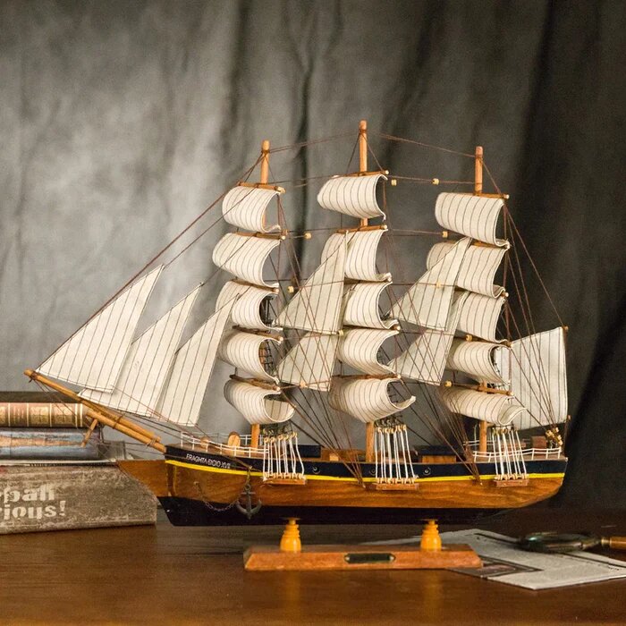 4 Best Gifts That Start with S: Seawolf Wooden Ship Scale Model
