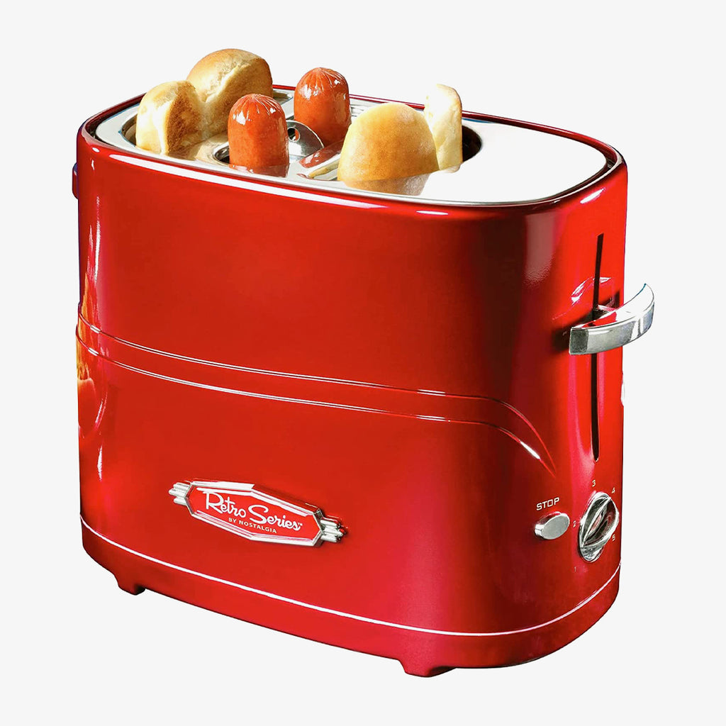 best retro gifts: Nostalgia 2 Slot Hot Dog and Bun Toaster