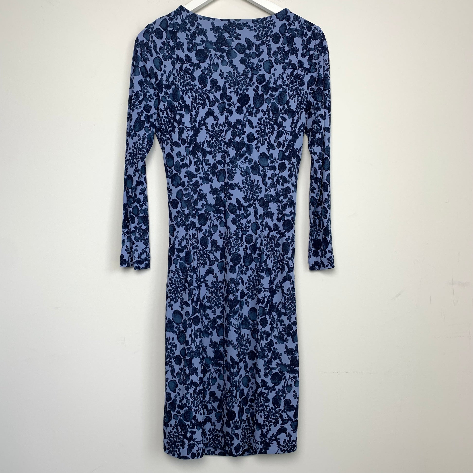 Tory Burch Michele Wrap Dress Size Medium Blue Floral – Lilac Lawson