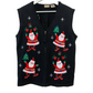 Vintage Bobbie Brooks Santa Christmas Sweater Vest XL