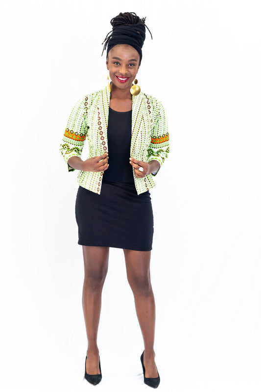 GREEN KENTE CROPTOP – Boutique Espace Urbain