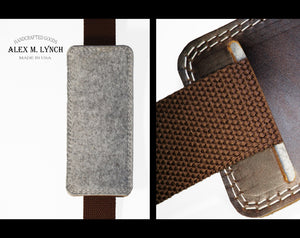 leather shoulder strap pad