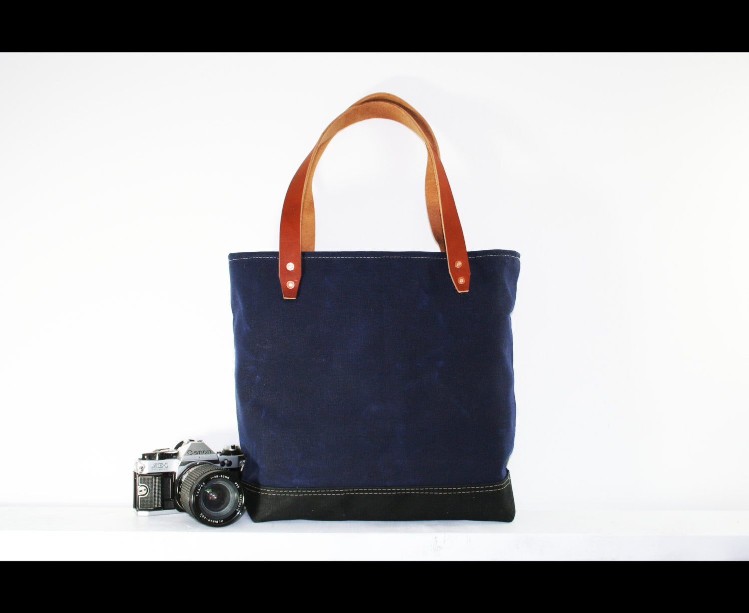 waxed heavy canvas tote bag - made in USA - UTILITY TOTE – Alex M Lynch