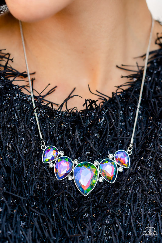 Intergalactic Icon - Multicolor Necklace - $5 Paparazzi Jewelry