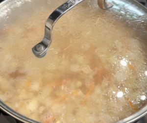 Reduce heat to low, cover the saucepan with a tight-fitting lid, and simmer for 35-40 minutes,