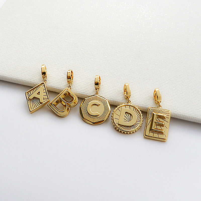 Alphabet Gold Charm – Wanderlust + Co