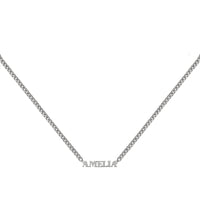 Sterling Silver Nameplate Necklace With XL Curb Chain