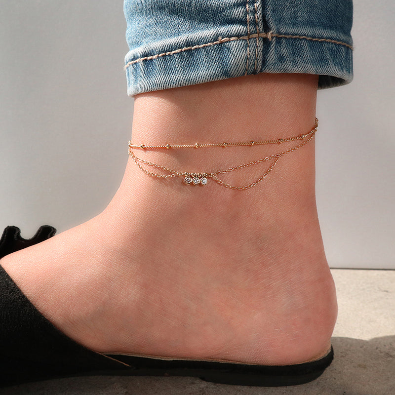 sterling anklet