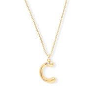 Alphabet Bubble Gold Necklace
