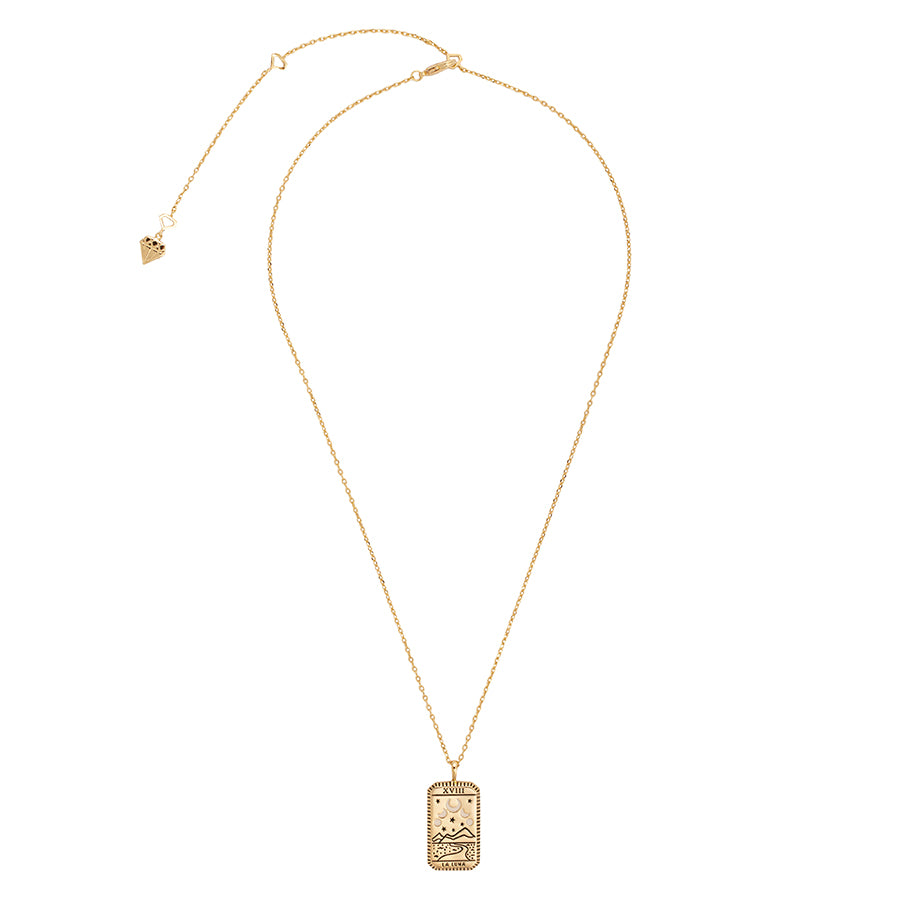 La Luna Gold Tarot Necklace | Wanderlust + Co