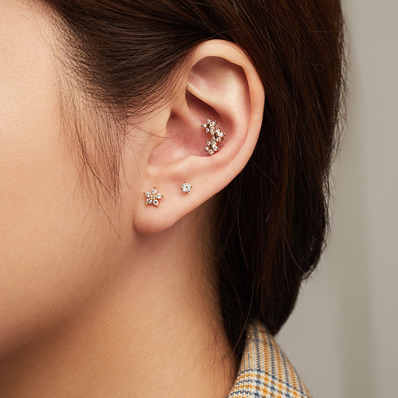 flat ear studs