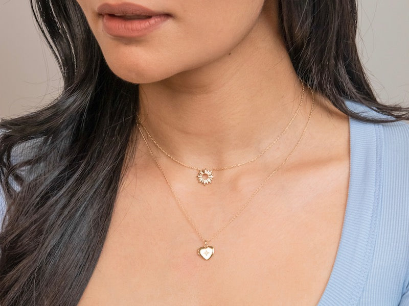 Petite Sunseeker 14K Gold Vermeil Necklace | Wanderlust + Co