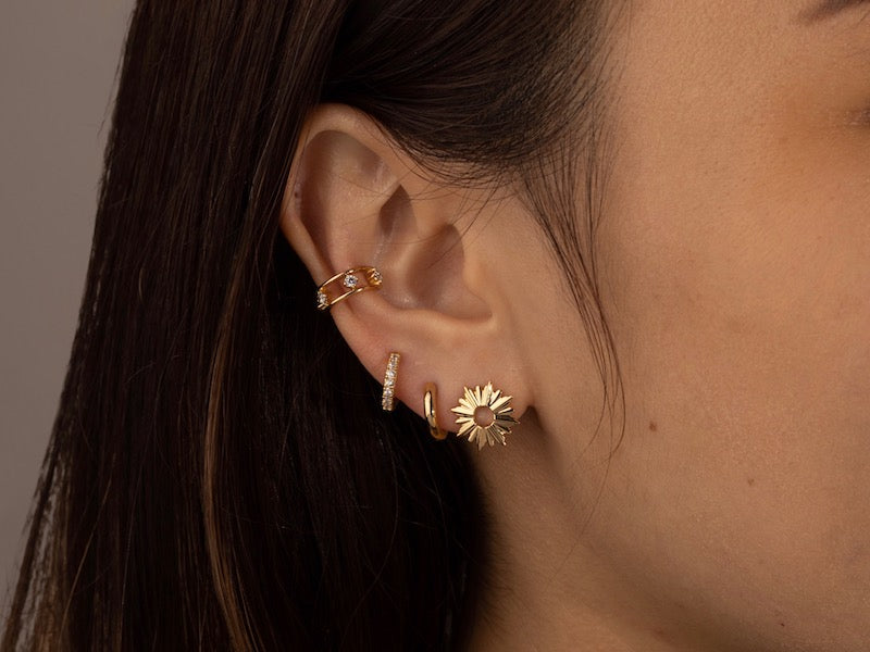 Luxury Stud big gold hoop Earring … curated on LTK